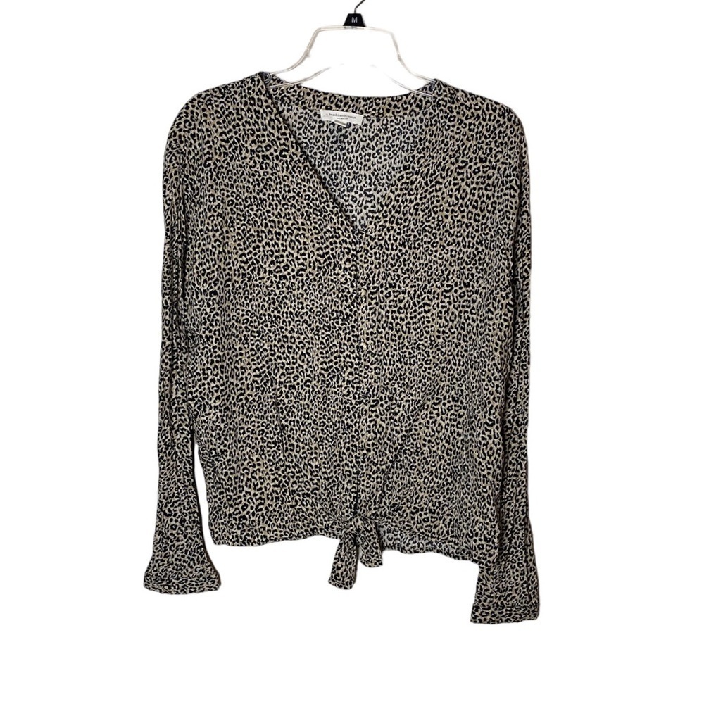 Beachlunchlounge Women’s Animal Print Button Down Shirt